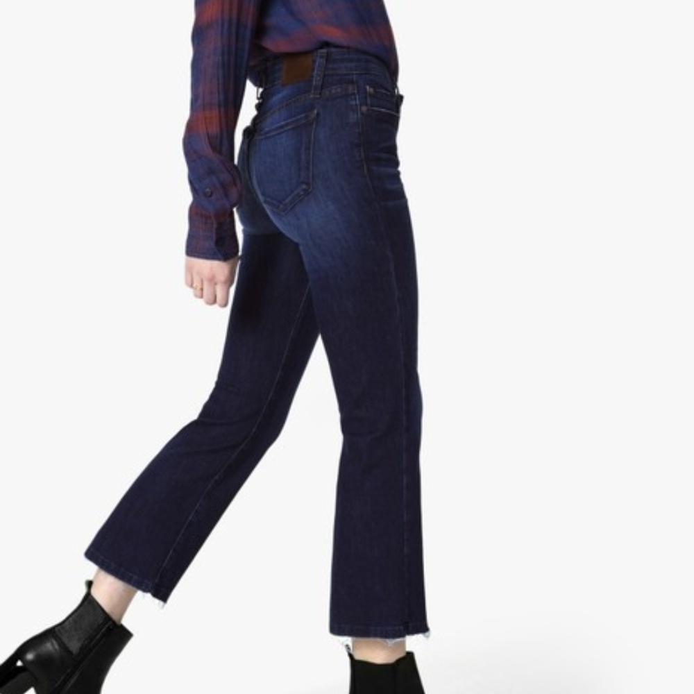 JOE'S 'The Olivia' Frayed Wide Leg Crop 25x25.5